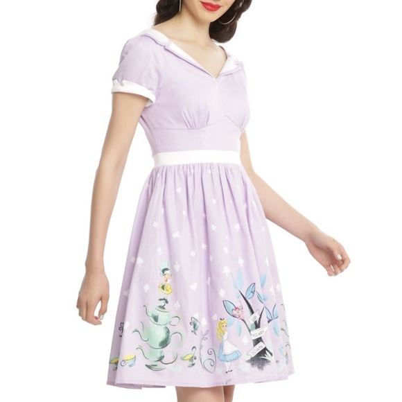 Disney Dresses & Skirts - Disney Alice In Wonderland Tea Party Retro Dress